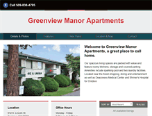 Tablet Screenshot of greenviewmanor.com